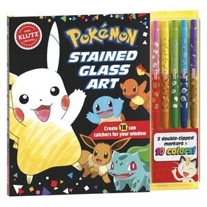 Pokemon Klutz Stained Glass Art Kit NEW Unopened Book Markers Suncatcher